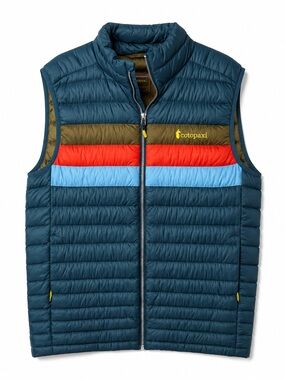 Cotopaxi Fuego Down Vest Men’s XL Blue Colorblock Packable Puffer Lightweight